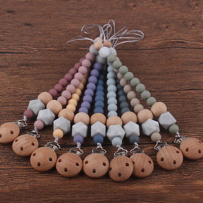 #ad Pacifier Chain Clip Holder Baby Nursing Teether Dummy Soother Nipple Leash Strap $4.52