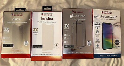 #ad iPhone 11 Pro Max Invisible Shield Screen Protectors for Various iPhones $25.00