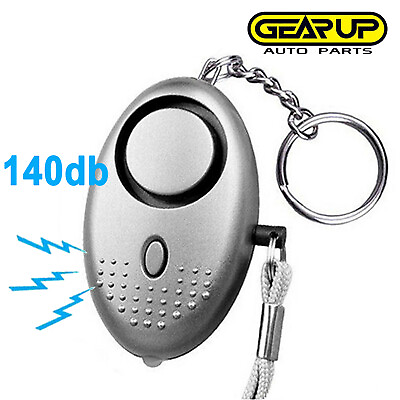 #ad Safe Sound Personal Alarm Keychain Loud Alert LED Light 140db Self Defense Siren $5.98