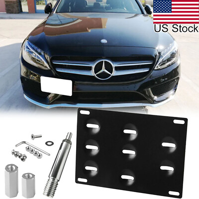 #ad Tow Hook License Plate Bumper Bracket For Mercedes Benz C E S M GLC GLK GLE SL $22.99