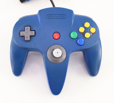 #ad Nintendo 64 N64 Blue Controller OEM Authentic Original Tested 2 $17.99