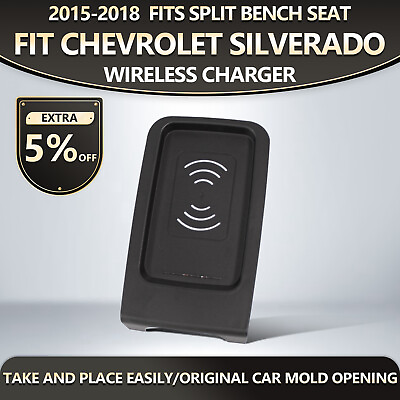 #ad For 2015 2018 Chevrolet Silverado Wireless Charger Tray 15W Fast Center Console $67.99