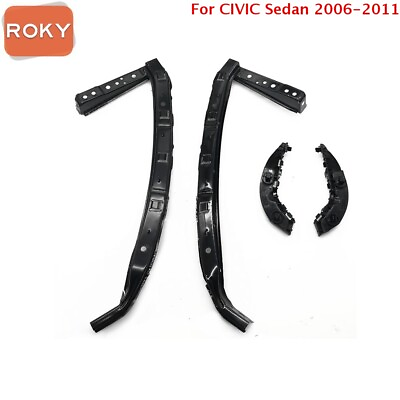 #ad Front 4PC For CIVIC Sedan 2006 2011 Headlight amp; Bumper Brackets Support Retainer $24.96