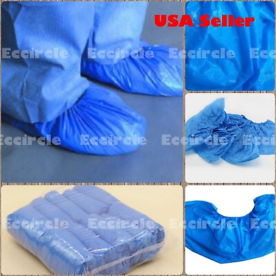#ad 100 1000 x Disposable Shoe Covers Waterproof Anti Slip Boot Cover Overshoes lot $46.90