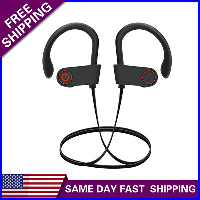 #ad 1x Bluetooth 5.0 Headphones Waterproof Stereo Sport Wireless in Ear Headset $11.62
