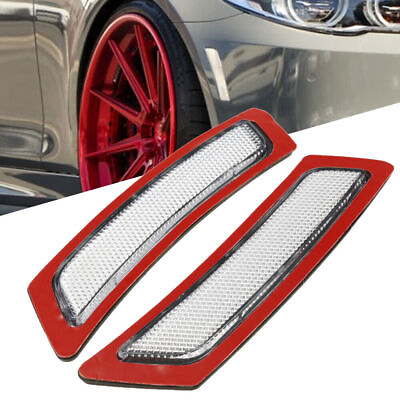 #ad 2Pc Front Bumper Side Marker Light Lamp Reflector For BMW 5 Series F10 2011 2016 $23.36