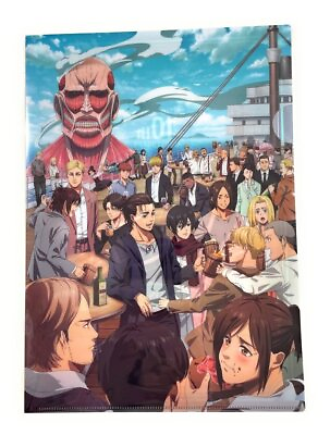 #ad Attack on titan Worldwide Afterparty limited A4 Clear File Single item RARE $15.00