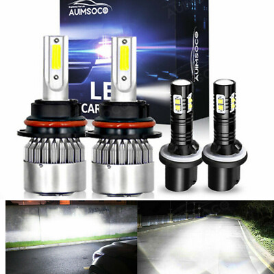 #ad #ad 4X LED Headlights High Low Beam Fog Light Bulbs Kit For Ford E 250 2003 2007 $35.99