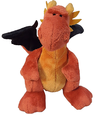 #ad Nici Plush Dragon Stuffed Animal Toy Red Orange Black Soft 8quot; $24.99