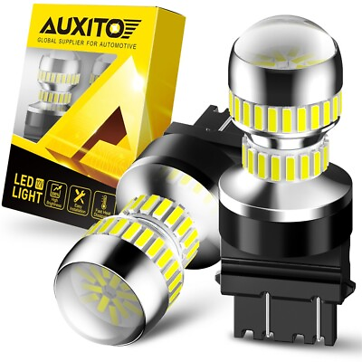 #ad AUXITO 3157 3156 LED Reverse Backup Light Bulbs 2800LM Super Bright 6000K White $13.99