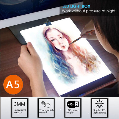 #ad A5 LED Tracing Light Box Board Artcraft Drawing Copy Pad Stenciling Sketching US $11.99