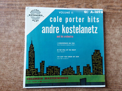 #ad RARE JAZZ 1950S EXCELLENT André Kostelanetz COLE PORTER HITS 3 SONGS 1696 45 $5.99