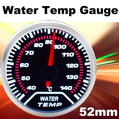 #ad #ad Universal 1 8 NPT Water Temperature Temp Gauge Pointer Meter W Sensor LED 52mm $16.14