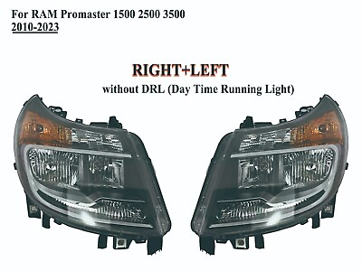 #ad Pairs LeftRight Headlamp Headlight without DRL for 2010 2022 RAM Promaster $240.99