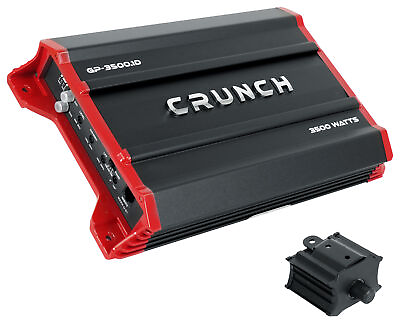 #ad Crunch GP 3500.1D 3500 Watt @ 1 Ohm Mono Car Amplifier Audio Amp Class D $94.47