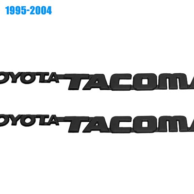 #ad Black Door Side Badges For Tacoma 1995 2004 Fender Emblems Replacement Letters $45.89