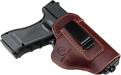 #ad IWB Leather Holster Gun Pistol Fits Glock Sig Sauer .. choose your Gun model $31.30