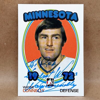 #ad 2009 10 ITG #119 Wayne Connelly SIGNED Autograph 1972 The Year In Hockey Card $6.95