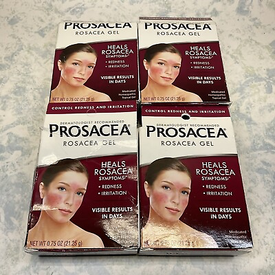 #ad Prosacea Rosacea Treatment Gel 0.75oz Lot of 4 Exp 09 24 $37.99