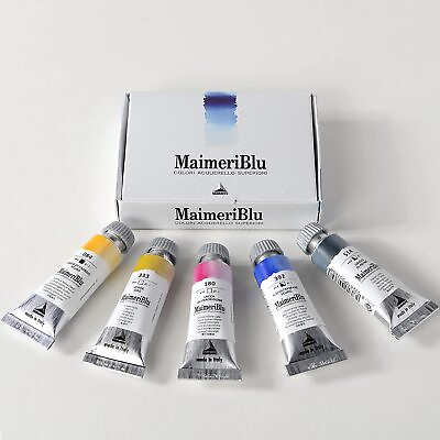 #ad MaimeriBlu Watercolor Introduction Set 5 Count 12ml Tubes $32.00