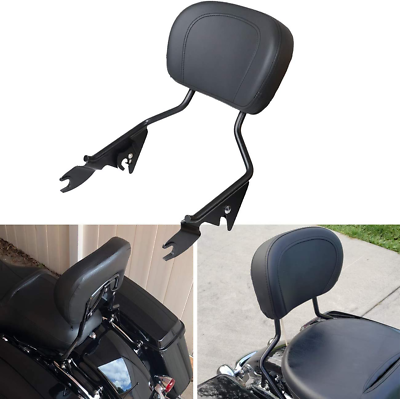 #ad Detachable Upright Passenger Backrest Sissy Bar W Back Rest Pad Compatible with $137.99