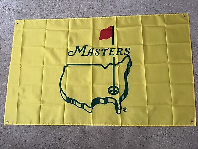 #ad NEW Masters Yellow Banner Flag 3#x27; x 5#x27; $11.99