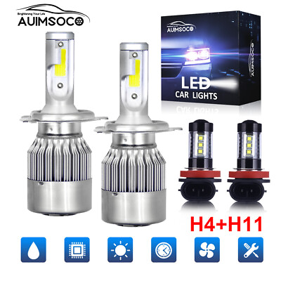 #ad LED Headlights Bulbs Hi Lo Beam 6000K Fog Light for Toyota Tundra 2014 2020 $29.59