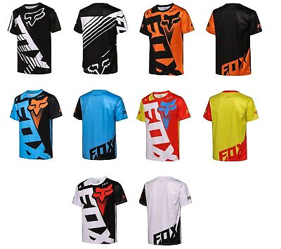 #ad Men#x27;s Fox Jersey Riding T shirts Motocross MX ATV BMX MTB Dirt Bike Racing Tops $22.99