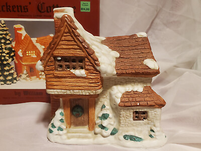#ad Dickens Collectables Porcelain House Christmas Village By William Beckett $15.97