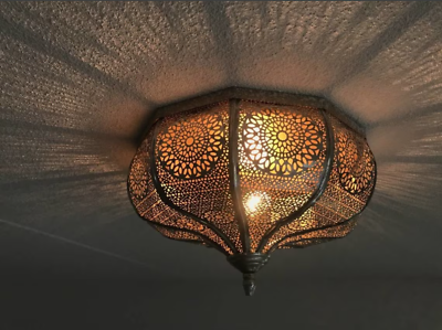 #ad Moroccan Light Fixtures Handmade Flush Ceiling Light Simple Moroccan Ceiling l $477.00