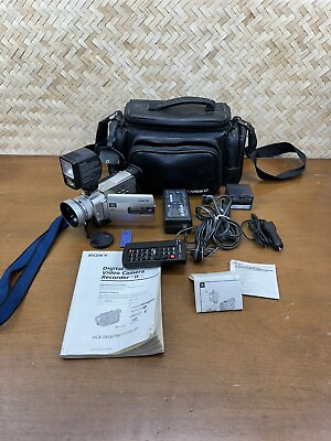 #ad Sony DCR TRV20 MiniDV Camcorder NightShot TESTED Remote External Light amp; More $179.99