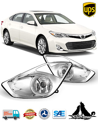 #ad Fog Lights For 2013 2014 2015 Toyota Avalon Driving Bumper Lamps w WiringSwitch $49.99