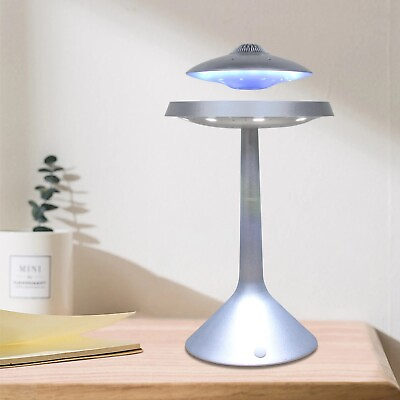 #ad Magnetic Levitation Floating Light LED Table Lamp Wired Bluetooth Speaker $149.99