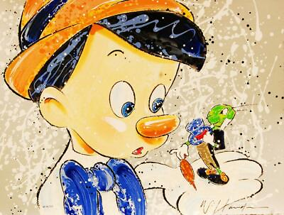 #ad Boy oh Boy Original Disney Signed Serigraph by David Willardson UNFRAMED COA $795.00