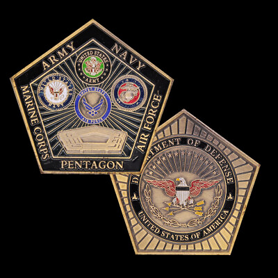 #ad Force Pentagon Collection USA Department of Military Gift Challenge Coin $2.69