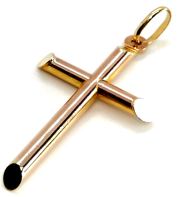 #ad Cross Charm Fob Pendant 9ct 9 Carat Gold Christianity Christ Bible Religion God GBP 109.99