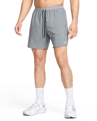 #ad Nike Men Dri Fit 7quot; Stride Running Shorts in SmkGrey Different SizesDM4761 084 $35.00