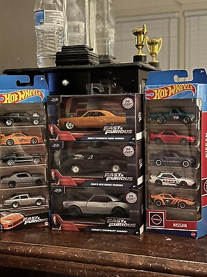 #ad Hot Wheels 5 Car Lot Fast And Furious Nissan And Lot Dom’s Plymouth Charger $50.00