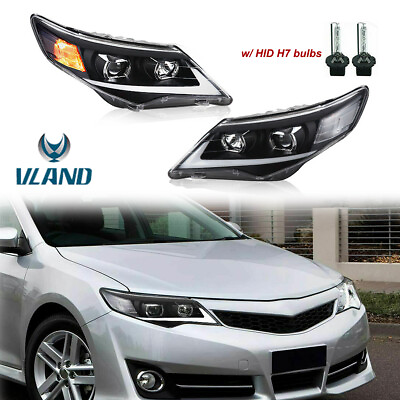 DRL Projector Front Lamp Headlights w LED For 2012 2014 Toyota Camry $259.99