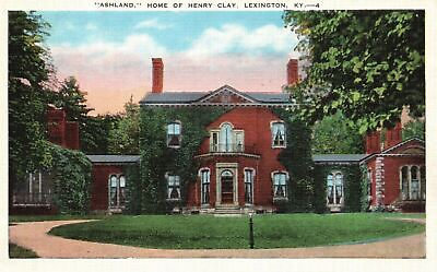 #ad Vintage Postcard 1920#x27;s Ashland Home of Henry Clay Lexington Kentucky KY House $8.99