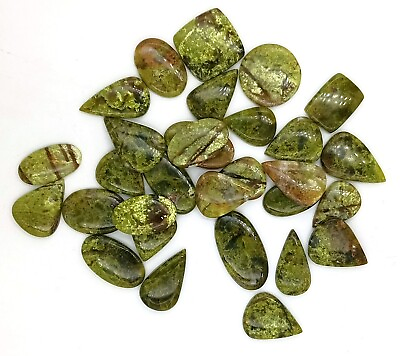 #ad Green opal Cabochon Loose Gemstones Handmade Opal Wholesale Lot 72435 $18.69