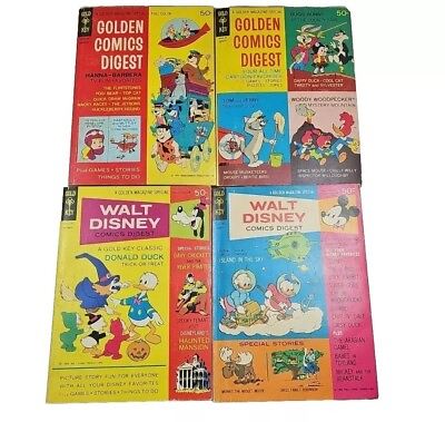 #ad Golden Comics Hanna Barbera Walt Disney Small Paperback Comics 60#x27;s $35.88