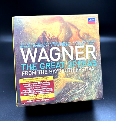 #ad Wagner Great Operas from the Bayreuth Festival Decca 33 CD Box Set NEAR MINT $69.00