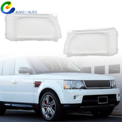 #ad For 10 13 Land Rover Range Rover Sport Headlight Lens Cover Lampshade Clear Pair $64.37