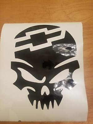 #ad chevy skull car decal $50.00