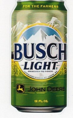 #ad Busch Light John Deere can vinyl decal window laptop up to 14quot; FREE TRACKING $9.99