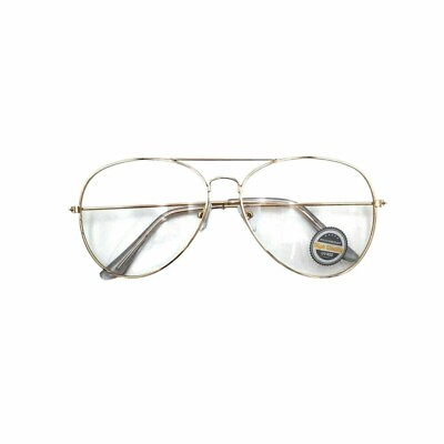 #ad Brand New Clear Lens Aviator Glasses Fashion Sunglasses Mens Women Retro Unisex $7.81