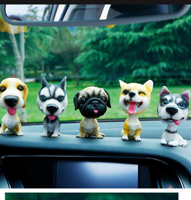 #ad Shaking Head Toys Nodding Dog Funny Cute Bobblehead Puppy Dolls Swing Car Decor# $13.59