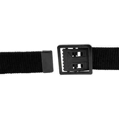 #ad GENUINE ARMY BELT BLACK COTTON WITH OPEN FACE BUCKLE AND TIP MALE $39.99