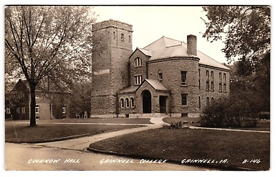 #ad Goodnow Hall Grinnell College Iowa IA Real Photo RPPC Unposted Postcard $12.99